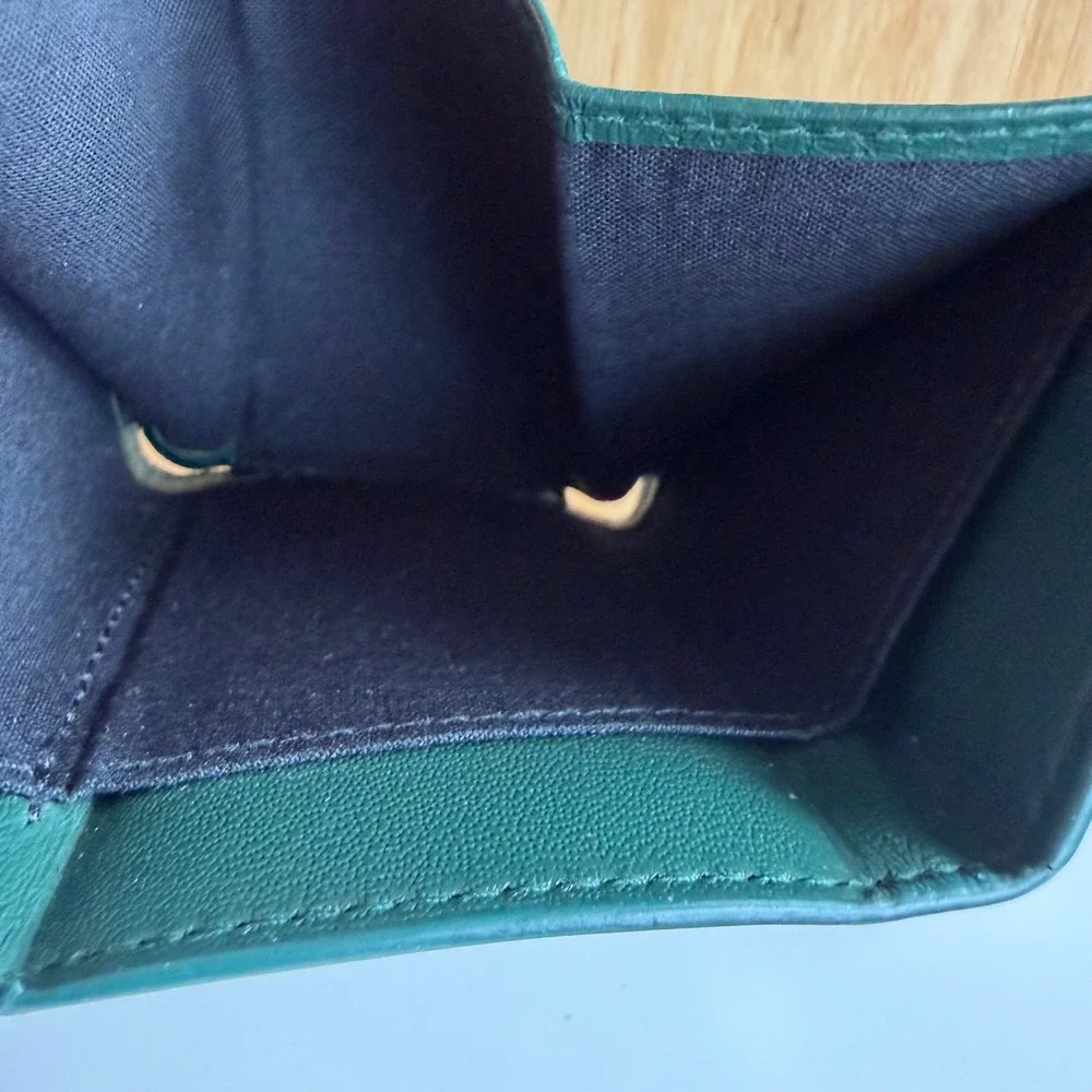 Balenciaga Papier Mini Wallet Leather Minimalist O/S Green Quiet Luxury